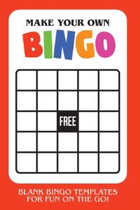 How To Make Your Own Bingo Cards Free Printable Worksheet