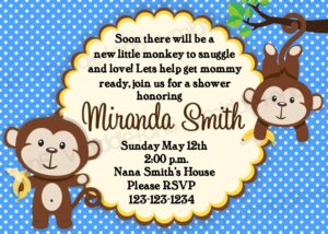 How To Throw Baby Shower With Monkey Theme FREE Printable Baby Shower