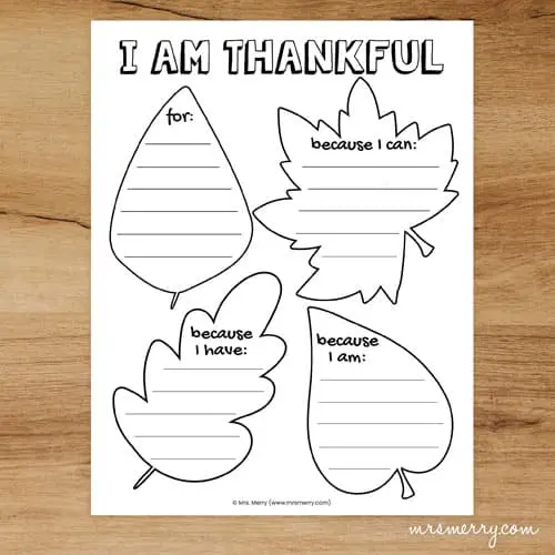 I Am Thankful For Worksheet Free Printable Artofit