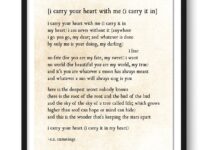 I Carry Your Heart Free Printable