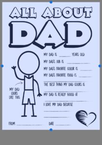 I Love My Dad Because Free Printables