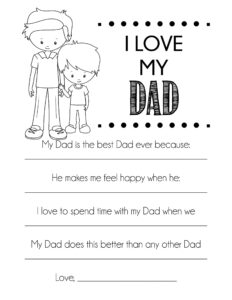 I Love My Dad Father s Day Printable My Upside Down Umbrella