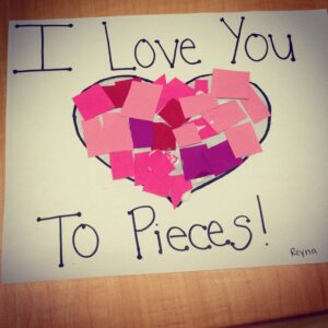 I Love You To Pieces Printable Free A Simple Activity For Your Child To