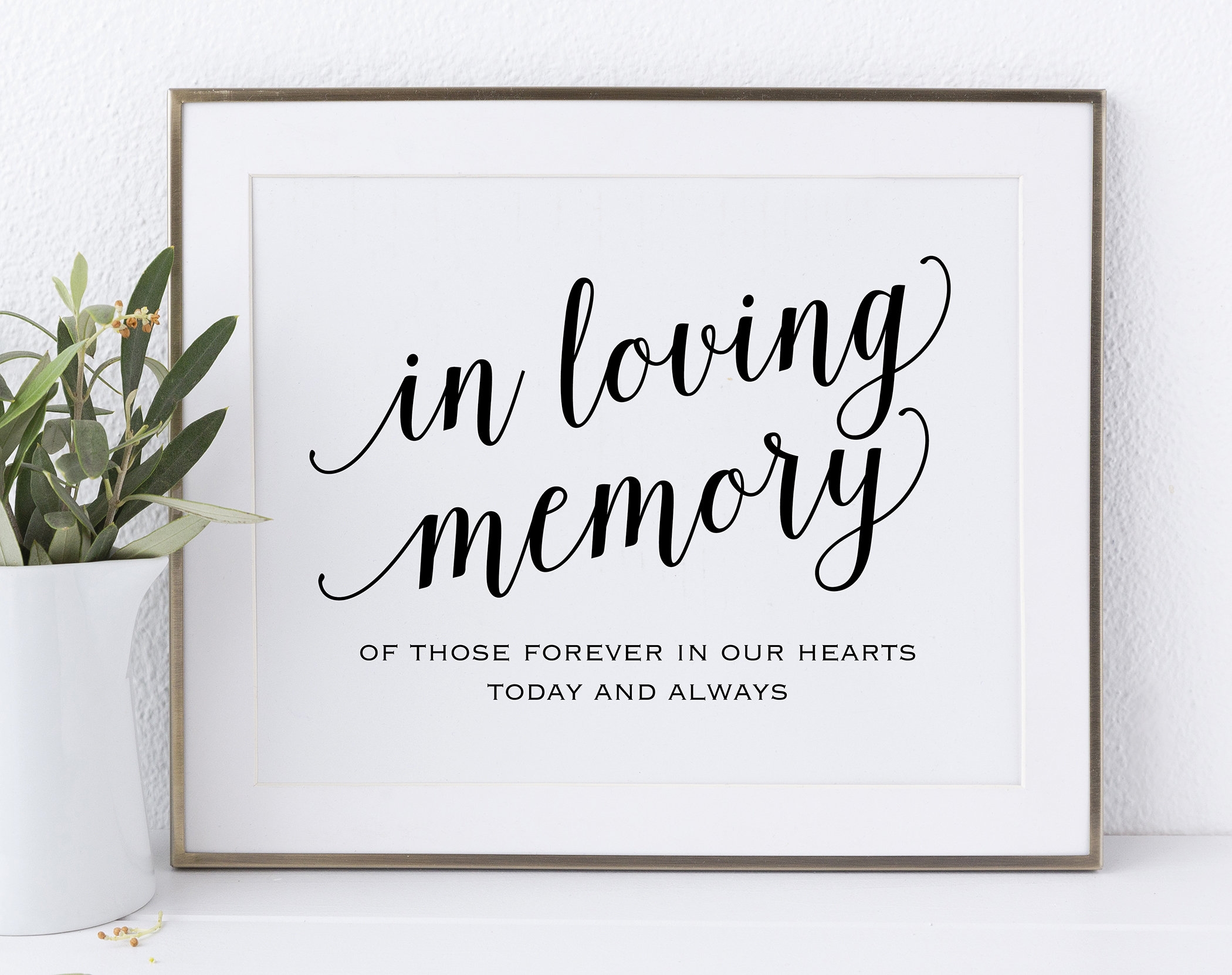 In Loving Memory Wedding Free Printable
