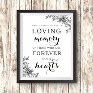 In Loving Memory Wedding Sign Printable Printable Templates Free