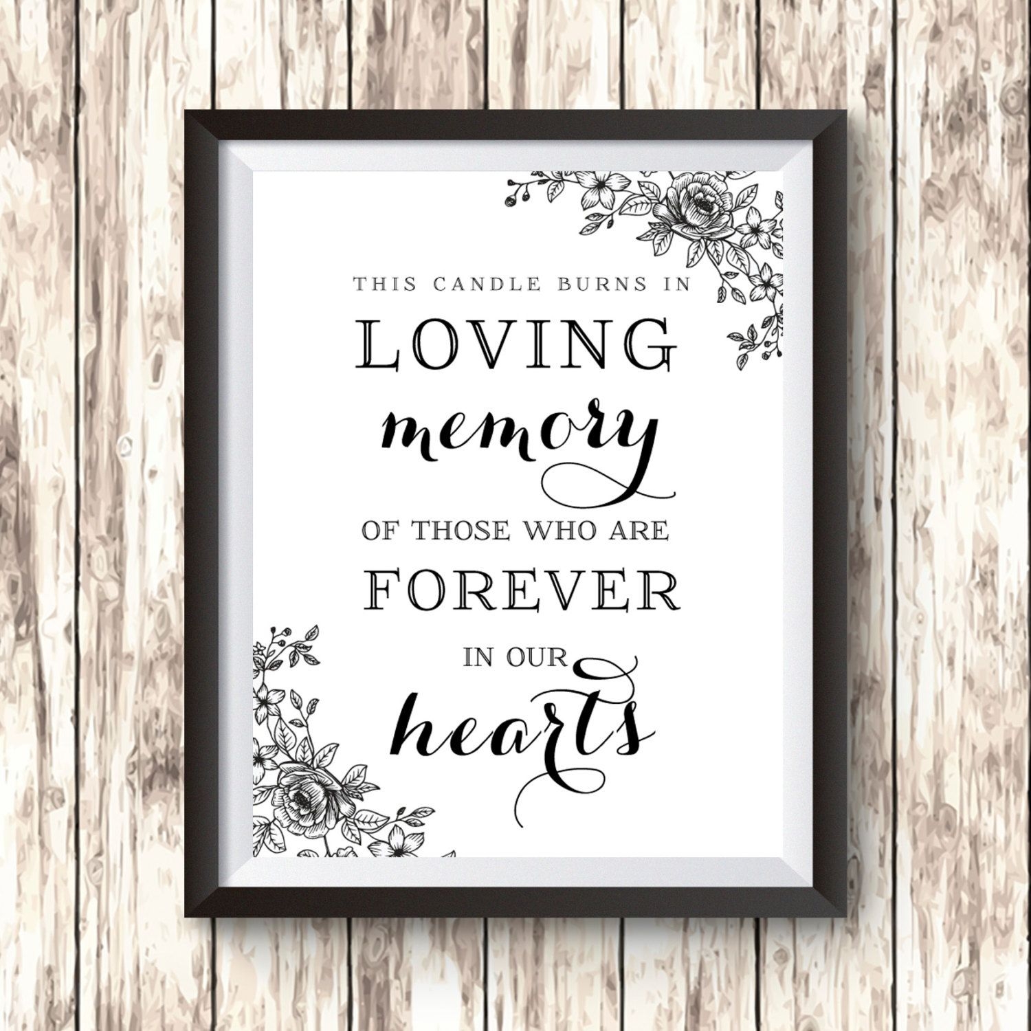 In Loving Memory Wedding Sign Printable Printable Templates Free