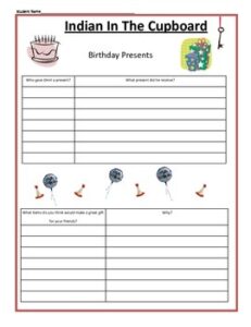 Indian In The Cupboard Free Printable Worksheets Lyana Worksheets