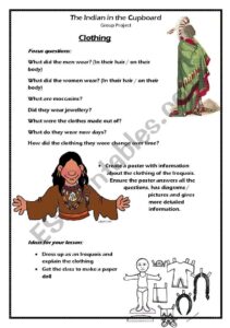 Indian In The Cupboard Free Printable Worksheets Peggy Worksheets