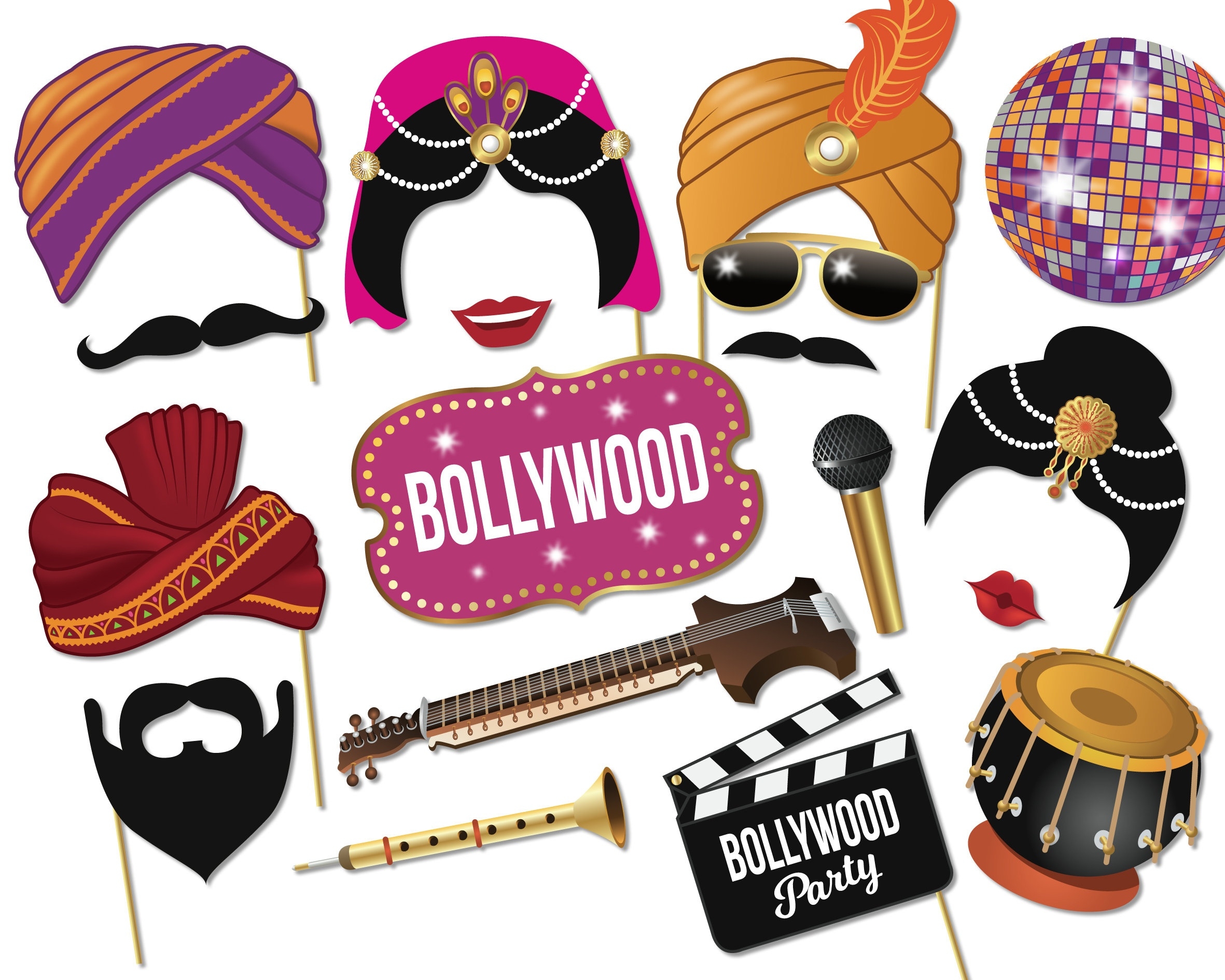 Indian Photo Booth Props Free Printable Printable Templates Your Go 