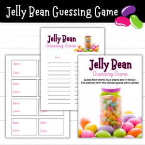 Jelly Bean Guessing Game Printable Easter Games Easter Party Games