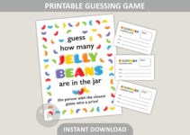 Jelly Bean Guessing Game Free Printable