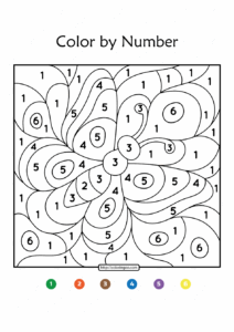 Kids Coloring By Number Pages Printable Coloring Pages