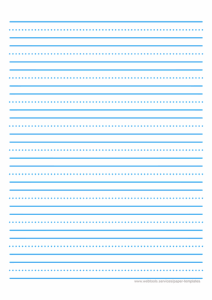 Kindergarten Lined Printable Paper