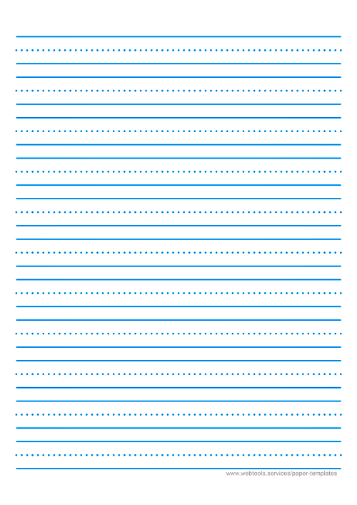 Kindergarten Lined Printable Paper