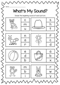 Kindergarten Phonics Worksheets Printable Free Kindergarten Worksheets