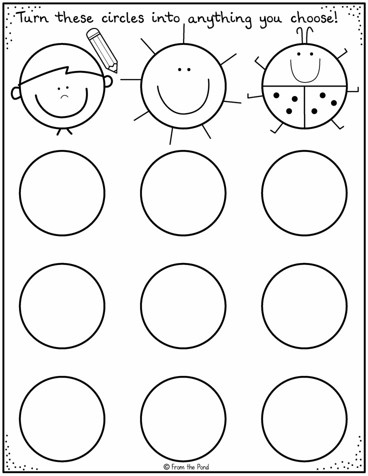 Kindergarten Printable Art Worksheets