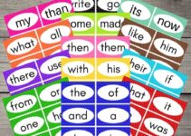 Free Kindergarten Sight Words Flash Cards Printable
