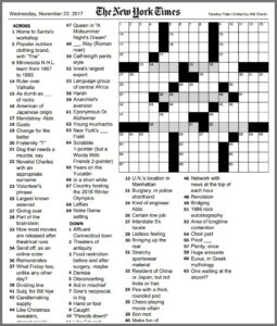 La Times Crossword Jan 6 2025 Scott M Reed