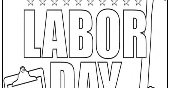 Labor Day Coloring Pages Free Printable