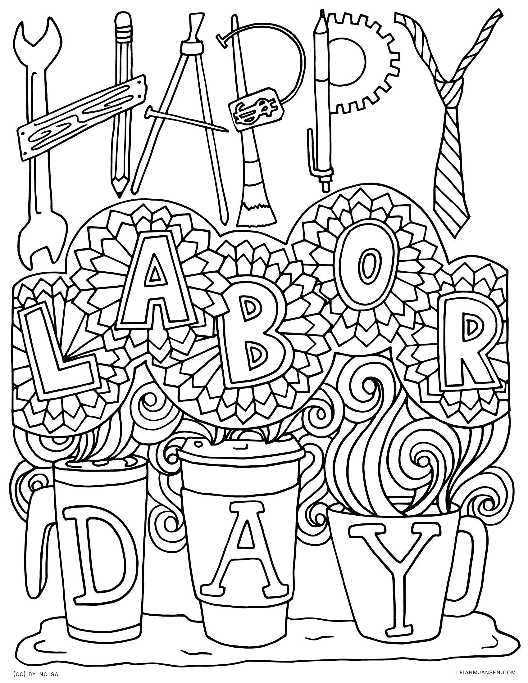 Labor Day Coloring Pages Free Printable