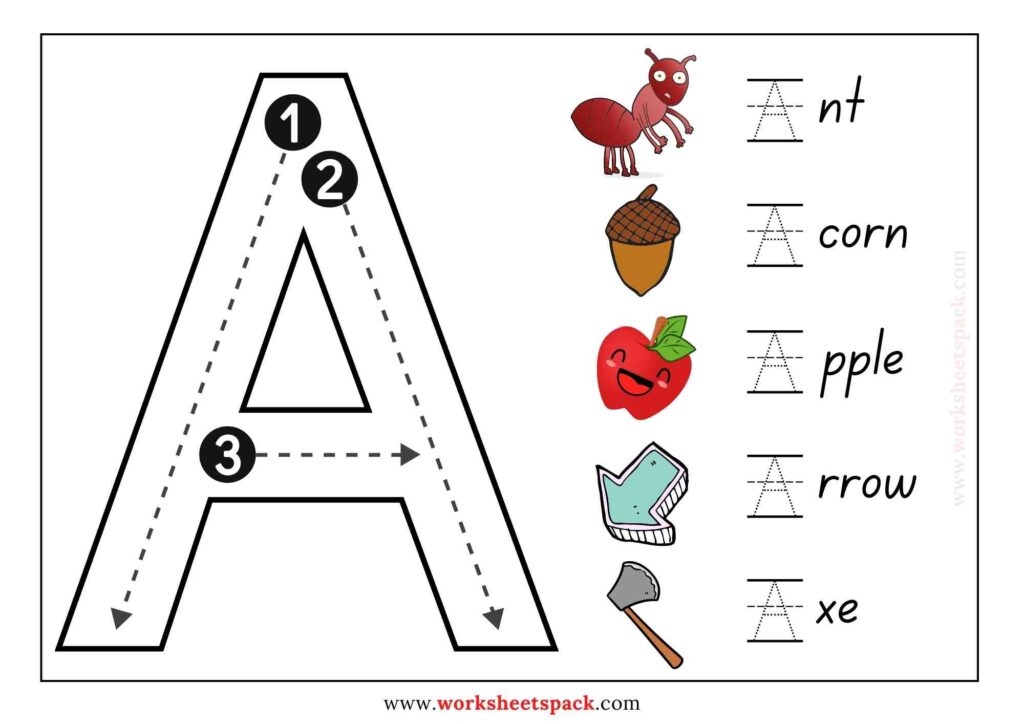 Large Alphabet Letters To Trace