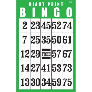 Large Print Bingo Cards Free Printable Printable Bingo Cards