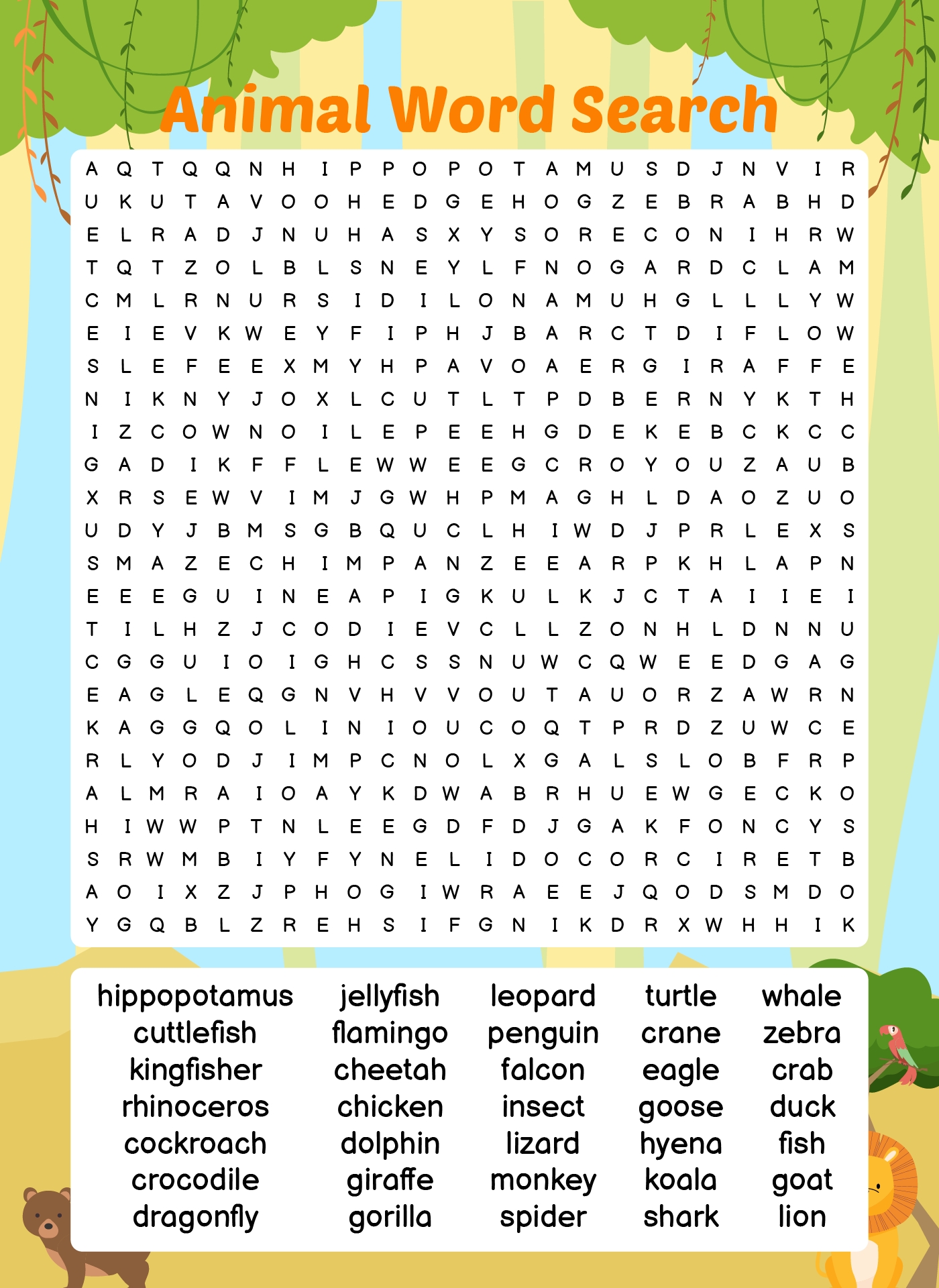 Large Word Search Printable Worksheets Free Printable Worksheet