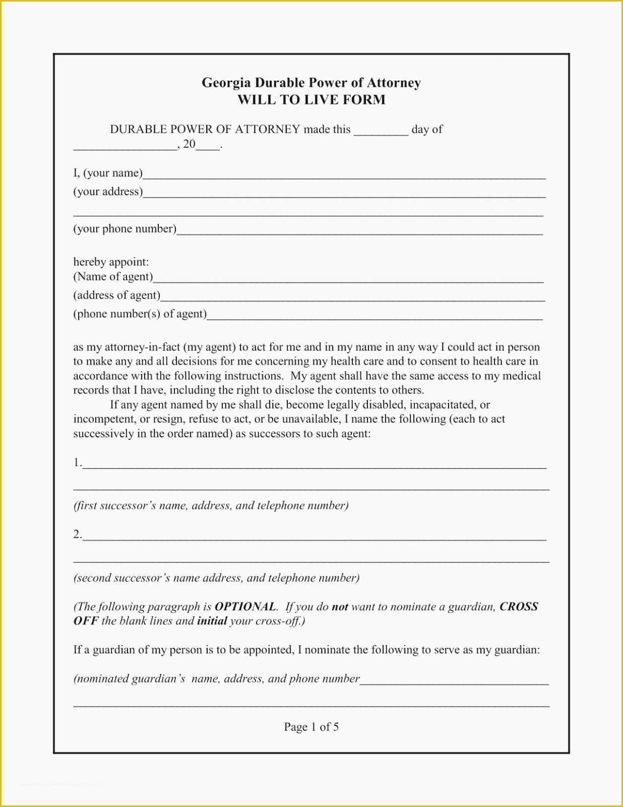 Last Will And Testament Free Template Washington State Free Templates 