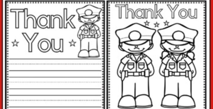 Thank You Police Officer Free Printable