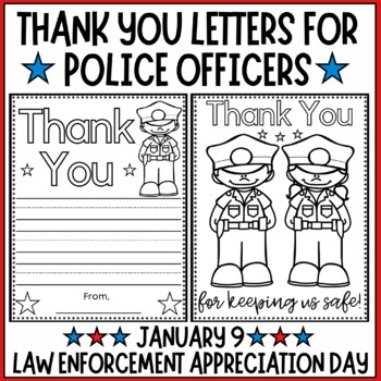Law Enforcement Appreciation Day Thank You Police Officer Letters And 