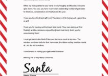 Free Printable Personalised Letter From Santa Template