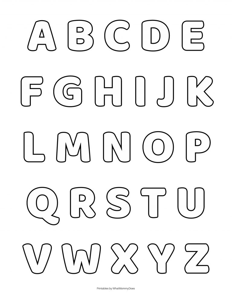 Letters Of The Alphabet Printables Free Printable Coloring Pages