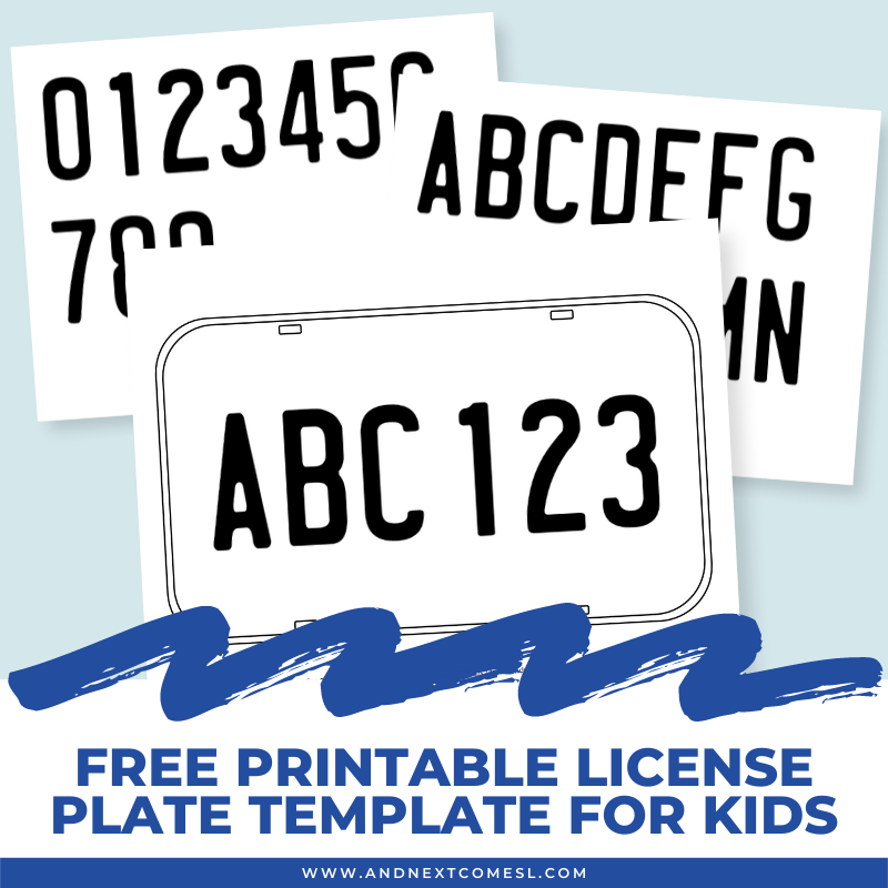 License Plate Template Download