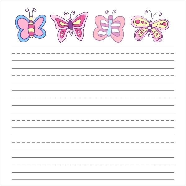 Free Printable Lined Paper For Kindergarten