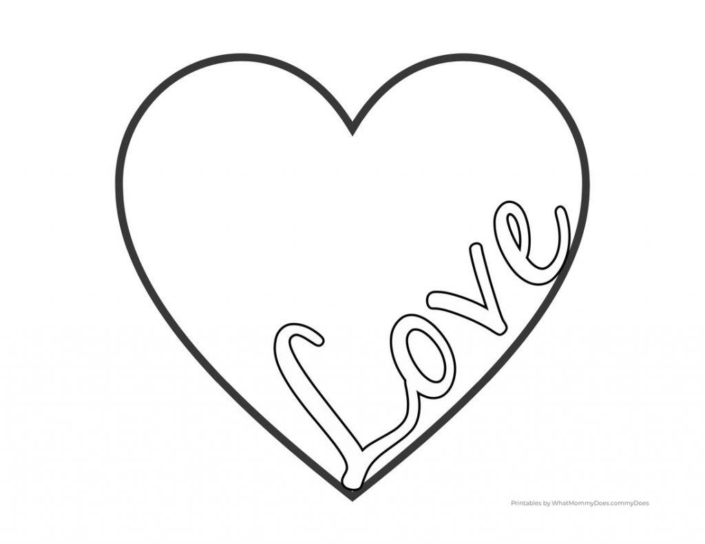 Free Printable Heart Coloring Pages For Kids