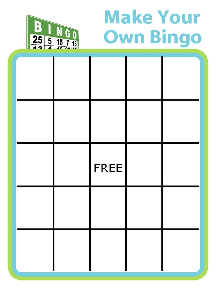 Make Your Own Bingo Cards Printable Free Printable Templates Your Go 