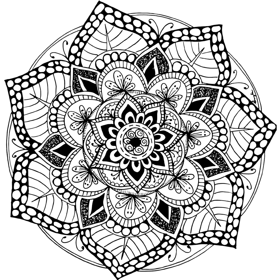 Mandala Coloring Pages Free Printable Adults