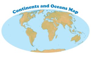 Map Of Continents And Oceans Printable Pdf