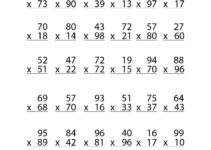 Free Printable 2 Digit Multiplication Worksheets