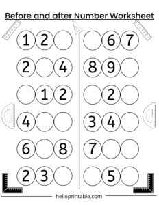 Math Practice Worksheets For Preschool And Kindergarten Kids