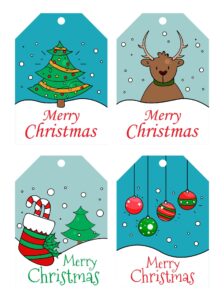 Merry Christmas Gift Tags Free Printable