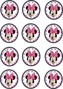 Minnie Mouse Cake Topper Printables Printable And Enjoyable Learning
