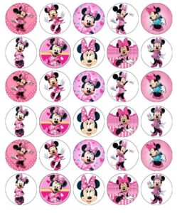 Minnie Mouse Cupcake Topper Printable