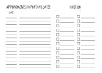 Free Printable Monthly To Do List