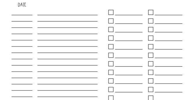 Free Printable Monthly To Do List