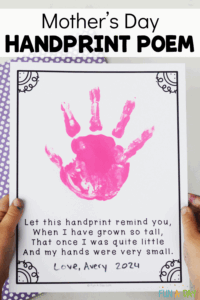 Mother 39 s Day Handprint Poem Free Printable Fun A Day