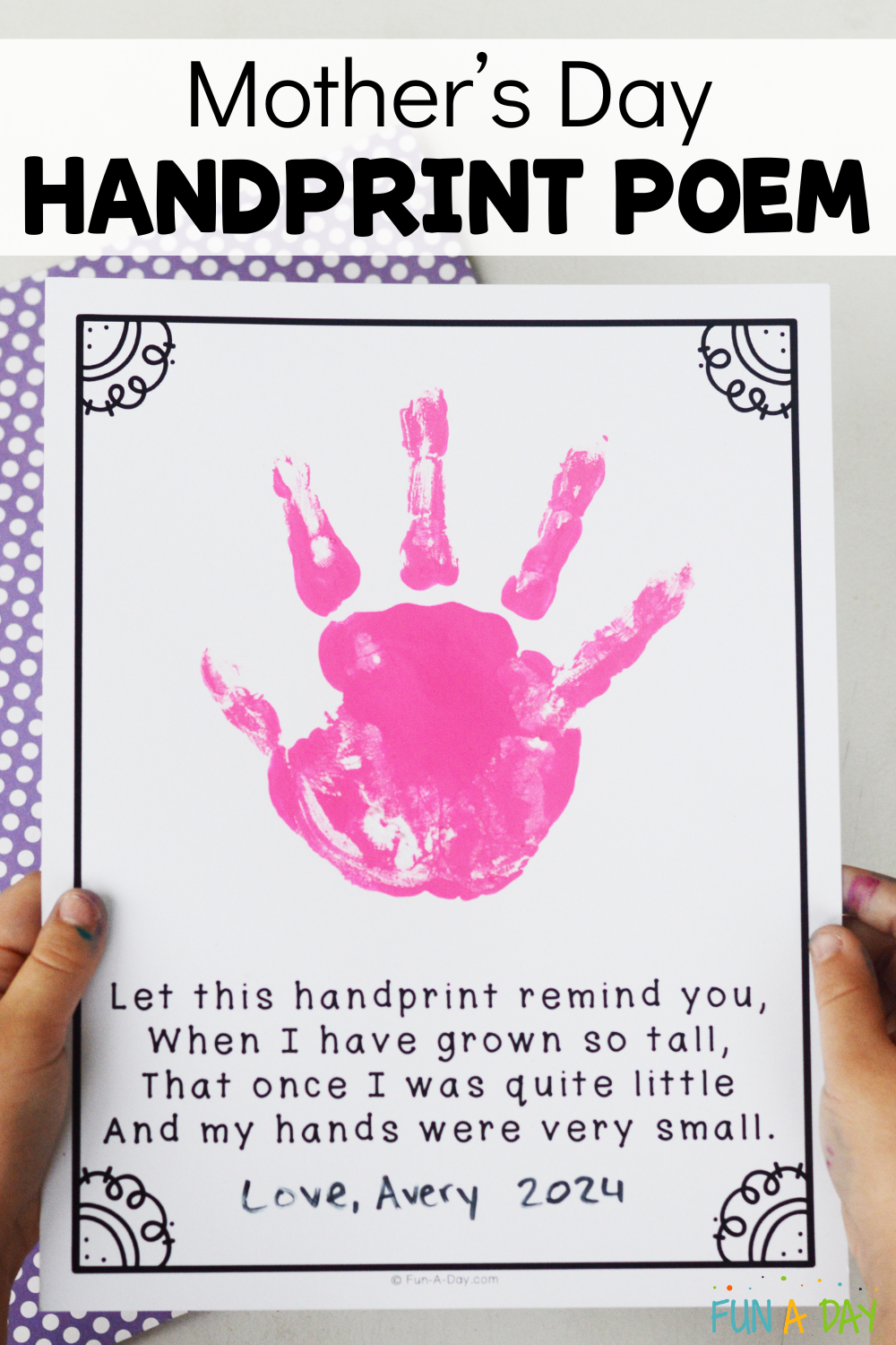 Mother 39 s Day Handprint Poem Free Printable Fun A Day 