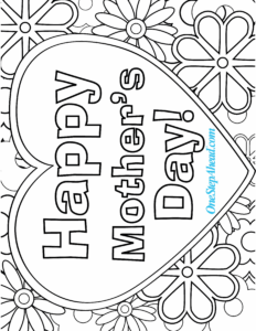 Mother Day Coloring Pages To Print At GetDrawings Free Download