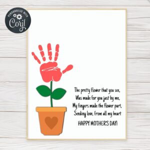 Mother S Day Handprint Poem Handprint Art With Free P Vrogue co