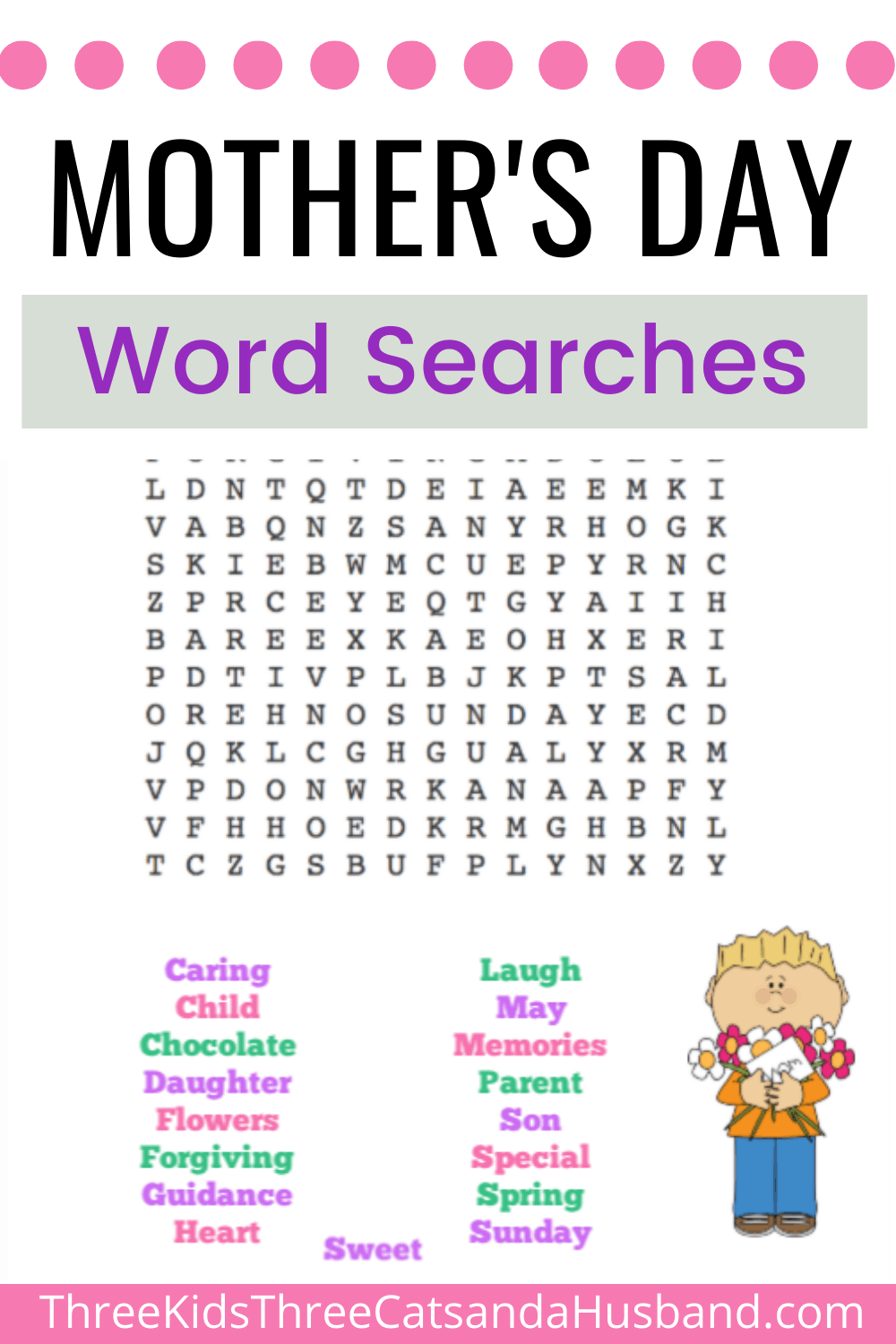 Mothers Day Word Search Free Printable Printable Word Searches